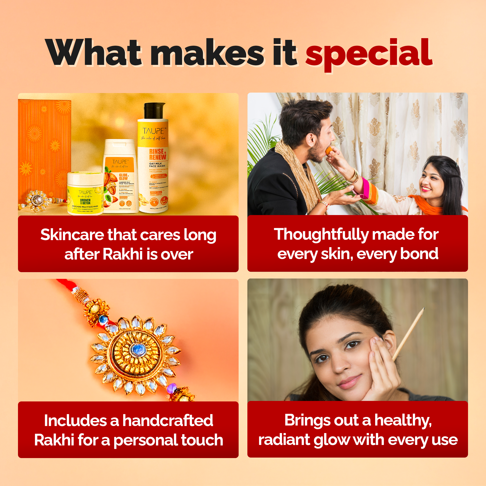 Rakhi Glow Gift Set