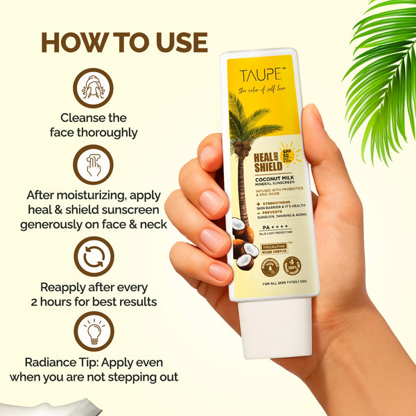 Taupe Coconut Milk Sunscreen
