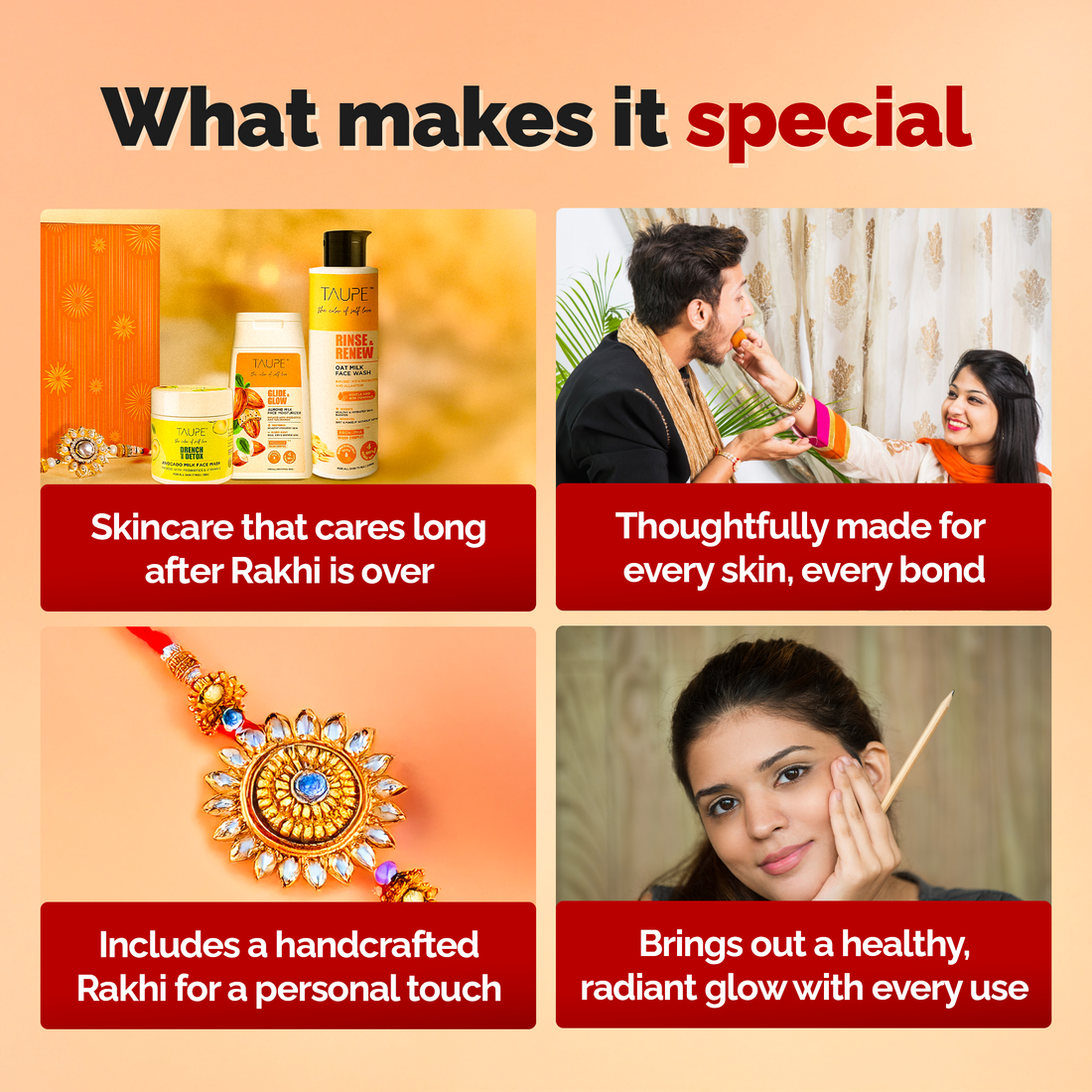 Rakhi Glow Gift Set