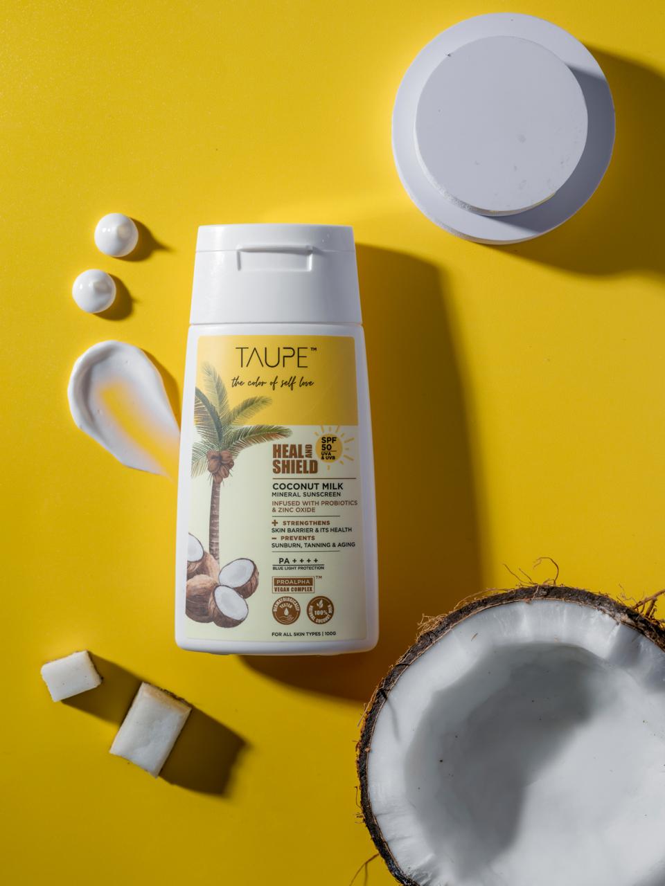 Taupe Coconut Milk Sunscreen