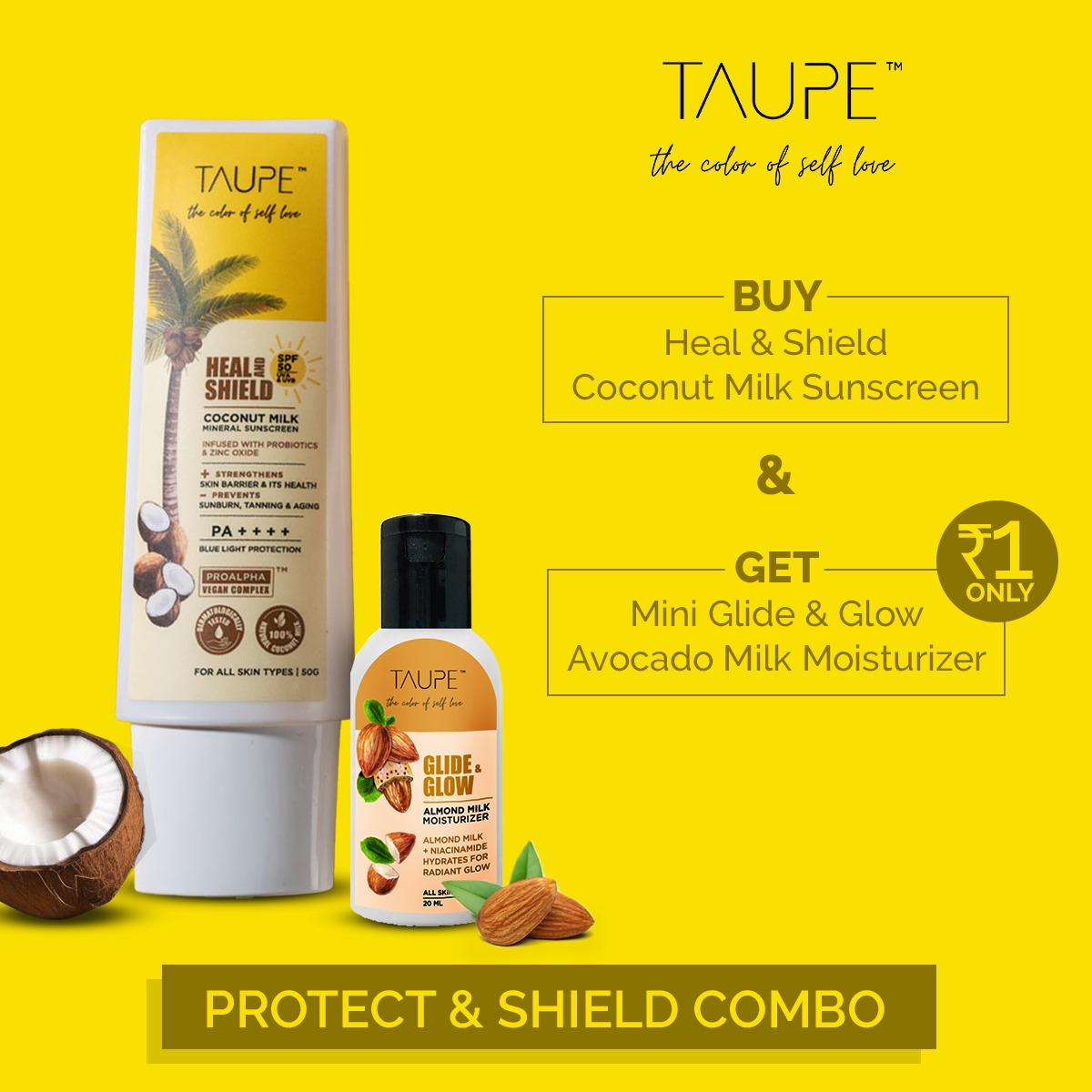 Taupe protect &amp; shield combo