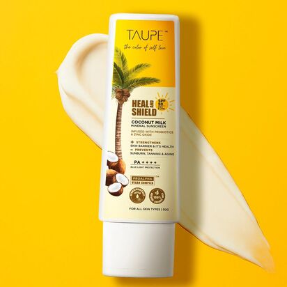 Taupe Coconut Milk Sunscreen