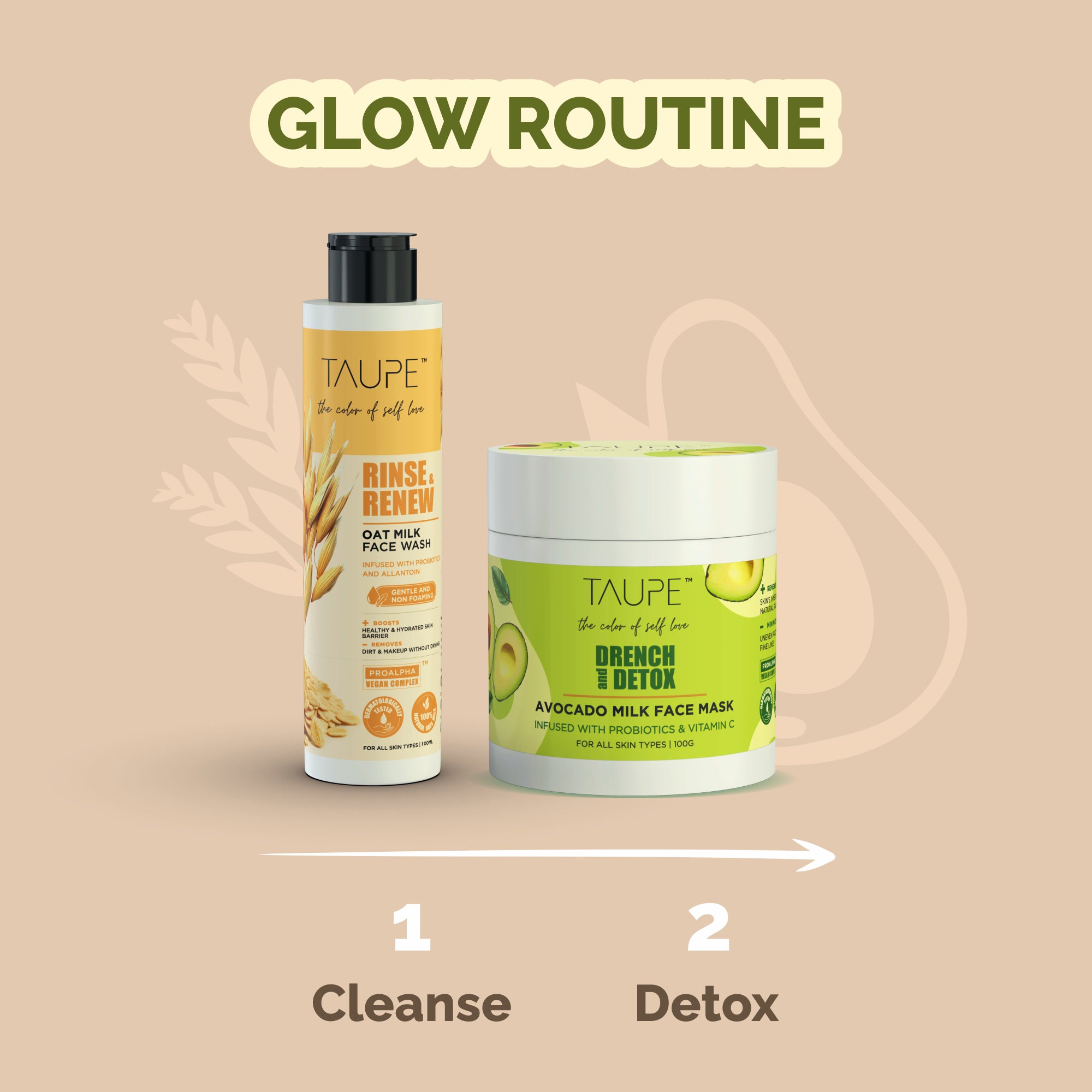 2 step glow routine combo